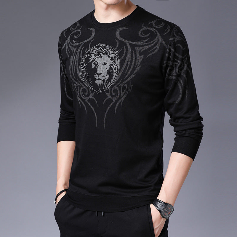 Men's Long Sleeve Printed Crew Neck T-Shirt (2020)