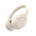 VOKALEN Hyper Pro Adaptive Active Noise-Cancelling Wireless Headphones Bluetooth Over-Ear with Mic 60H Playtime Hi-Res Audio Deep Bass Custom EQ (Ivory White)