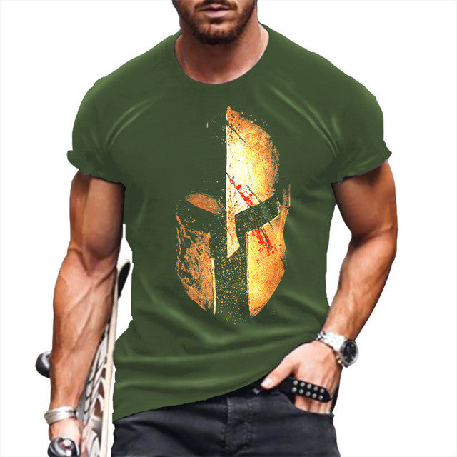 Men's 3D Printed Retro Knight Long Sleeve T-Shirt