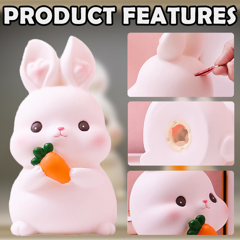 Cartoon Rabbit Piggy Bank for Kids' Room Decor