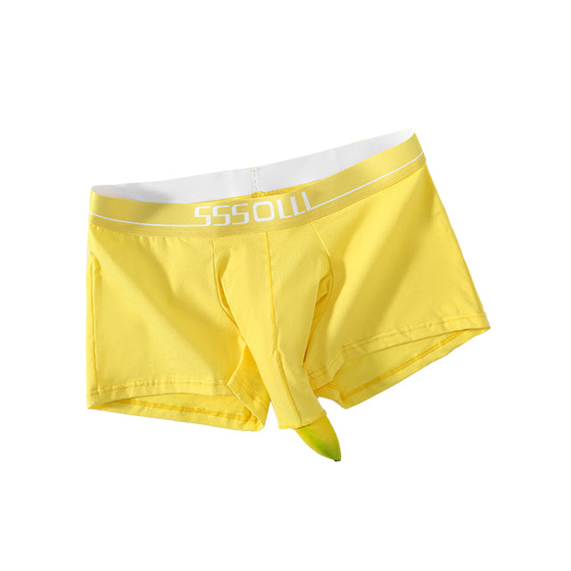 Comfortable Cotton Breathable Elastic Men's Boxer Shorts