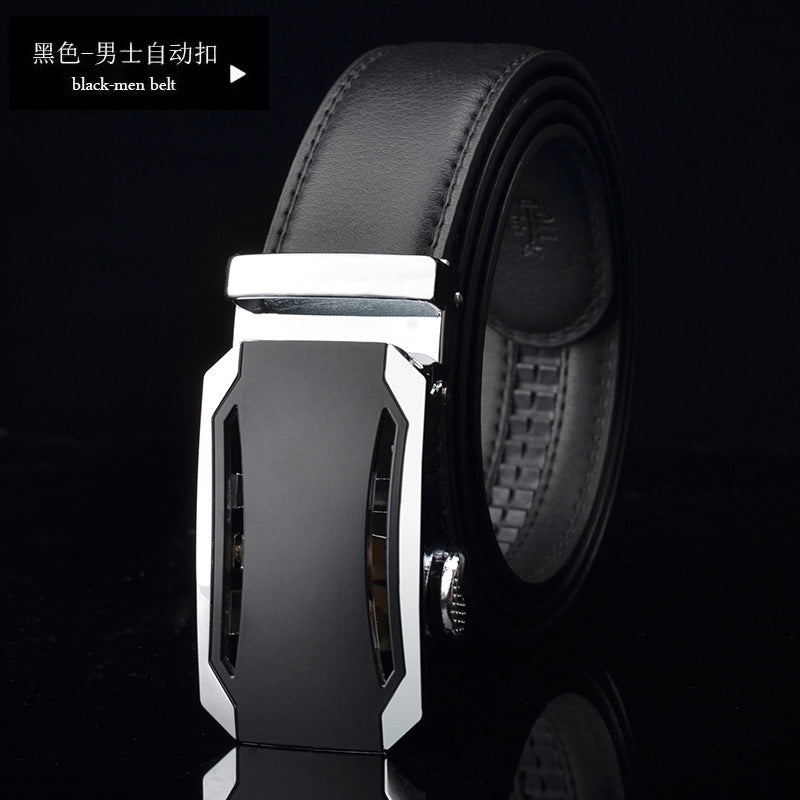 Men's Genuine Leather Automatic Buckle Belt (Wholesale)