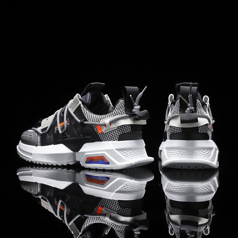 Men's Breathable Mesh Thick-Soled Dad Sneakers 2019