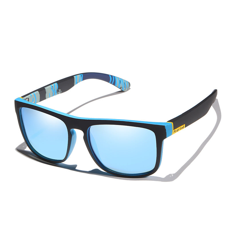 New Men's Sports Polarized Sunglasses Square Frame