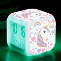 Unicorn Colorful Square Alarm Clock - Creative Design