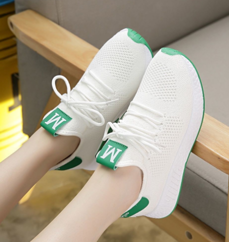 Couple's Versatile White Breathable Running Shoes