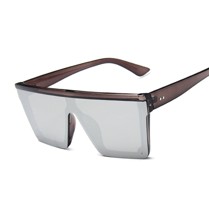Oversized Black Square Sunglasses for Men and Women