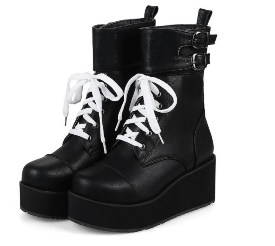 Martin Boots with Thick Sole