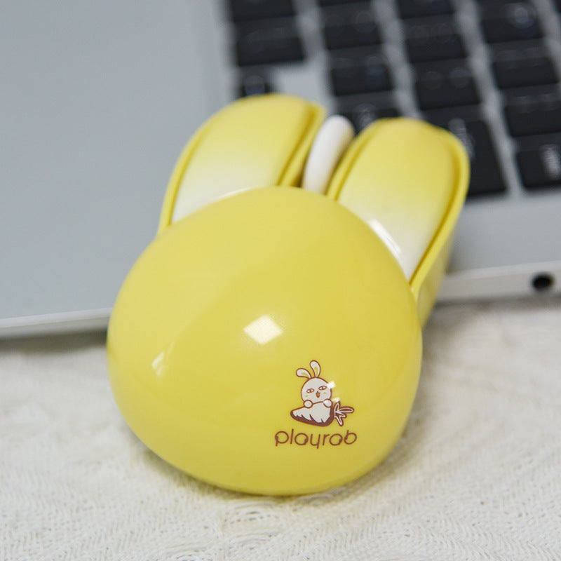 M6 Wireless Silent Mouse - Cute Rabbit Design for Women