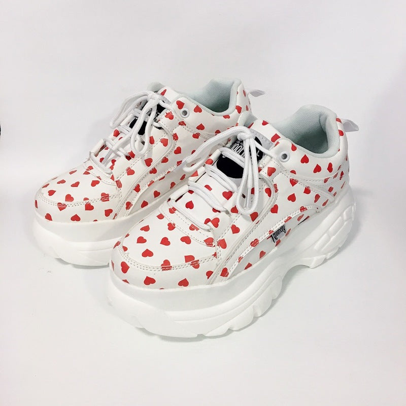 2490INS Women's Retro Thick Sole Sneakers (Korean Style)