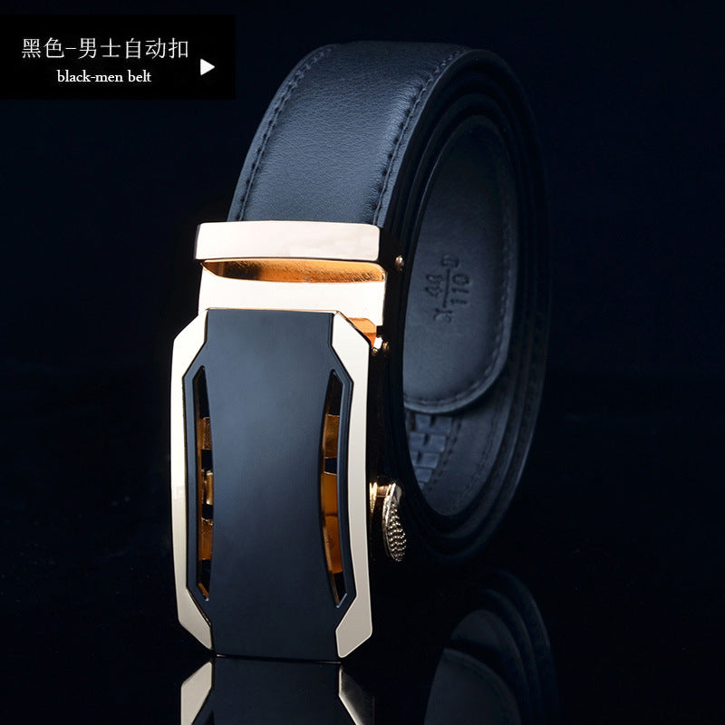 Men's Genuine Leather Automatic Buckle Belt (Wholesale)