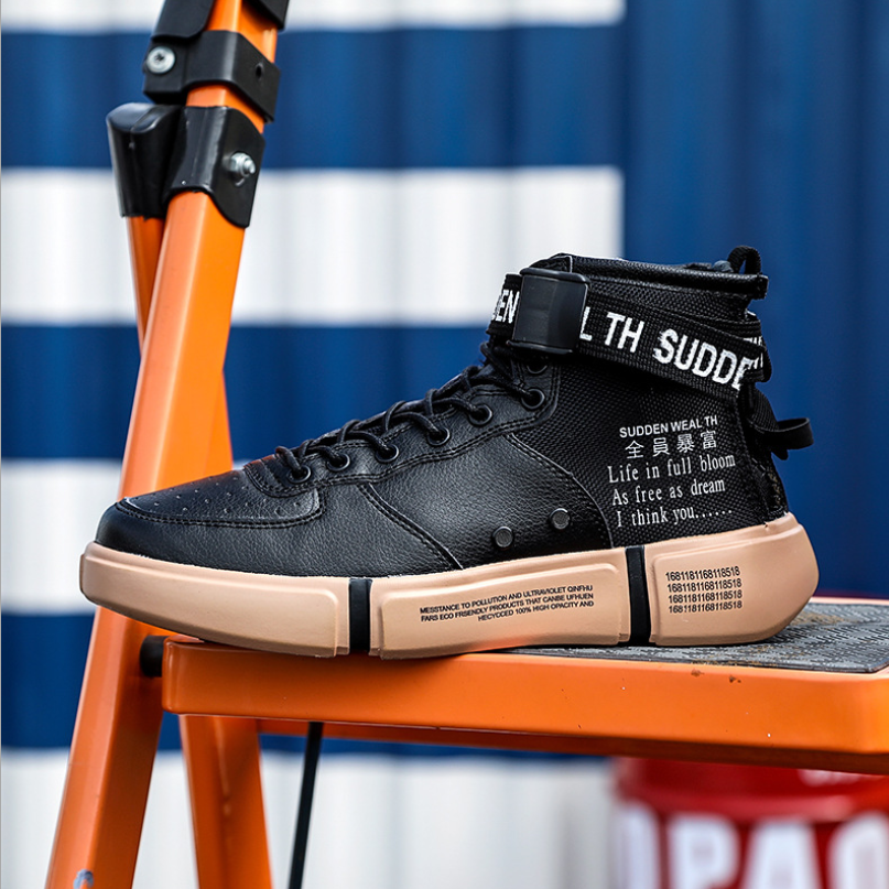 Men's Thick Sole High Top Casual Sneakers