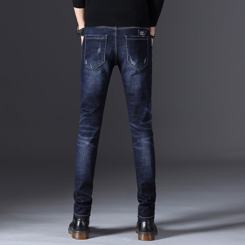 Men's Slim Fit Distressed Jeans - Fall/Winter Design