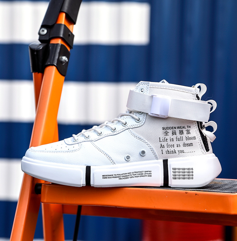 Men's Thick Sole High Top Casual Sneakers
