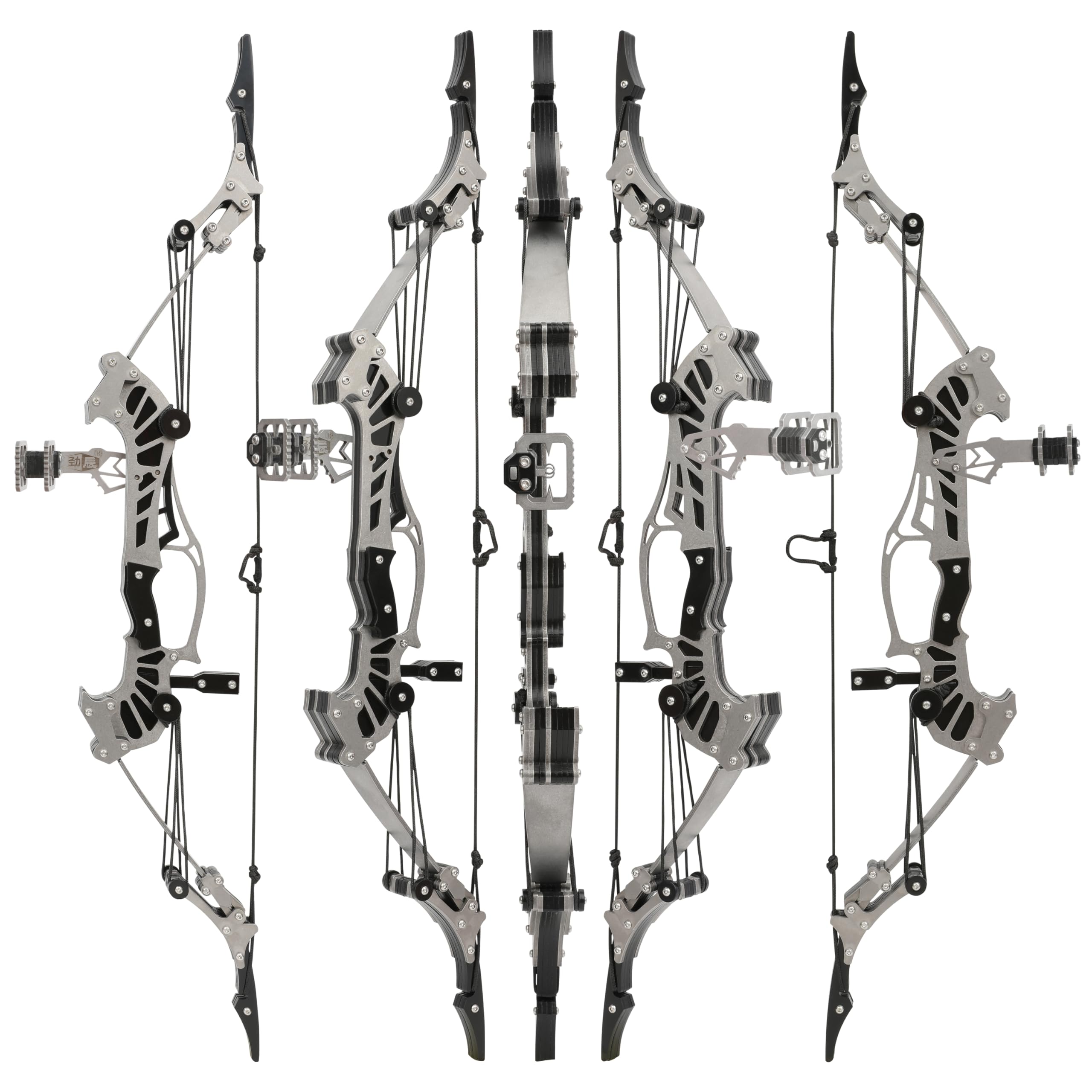 ZSHJGJR 16" Mini Compound Bow 16lbs Mini Archery Bow and Arrow Set Mini Recurve Bow Set Right/Left Handed for Target Shooting Hunting Games Archery Bow Set Gift (with 4 Arrows)