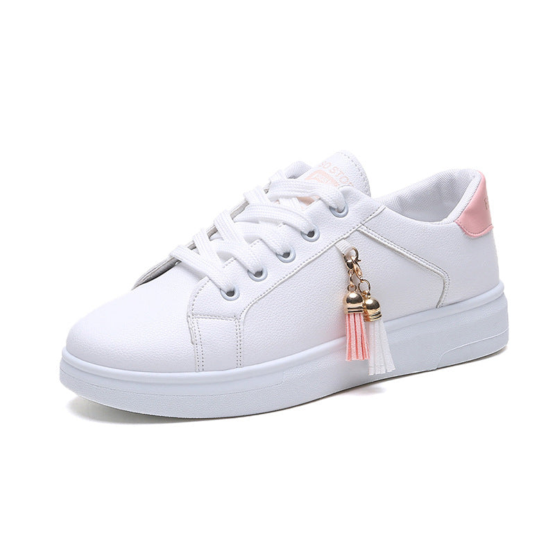Women's Summer Breathable White Sneakers for Sports