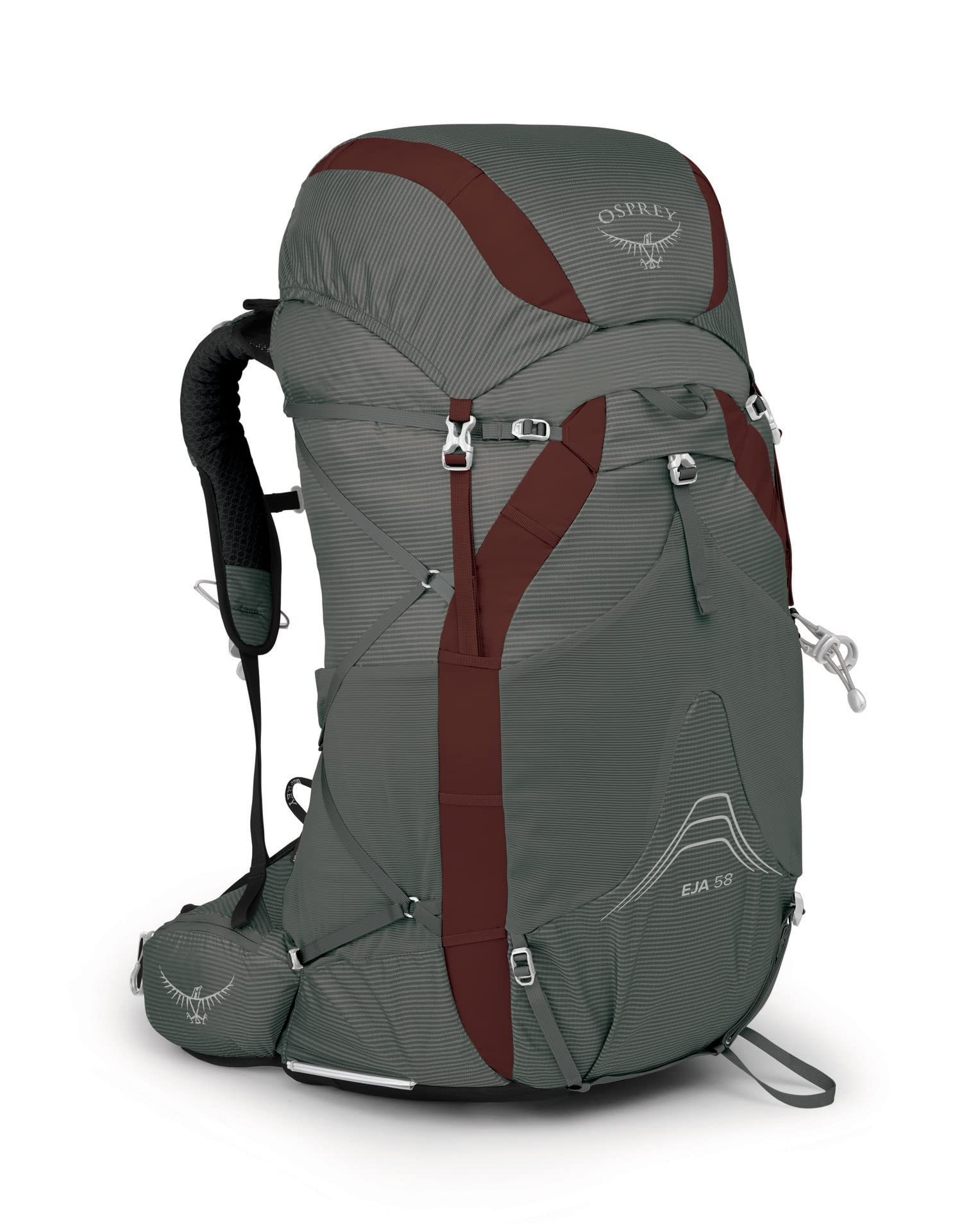 Osprey Eja 58L Womens Ultralight Backpacking Backpack Cloud Grey WM/L