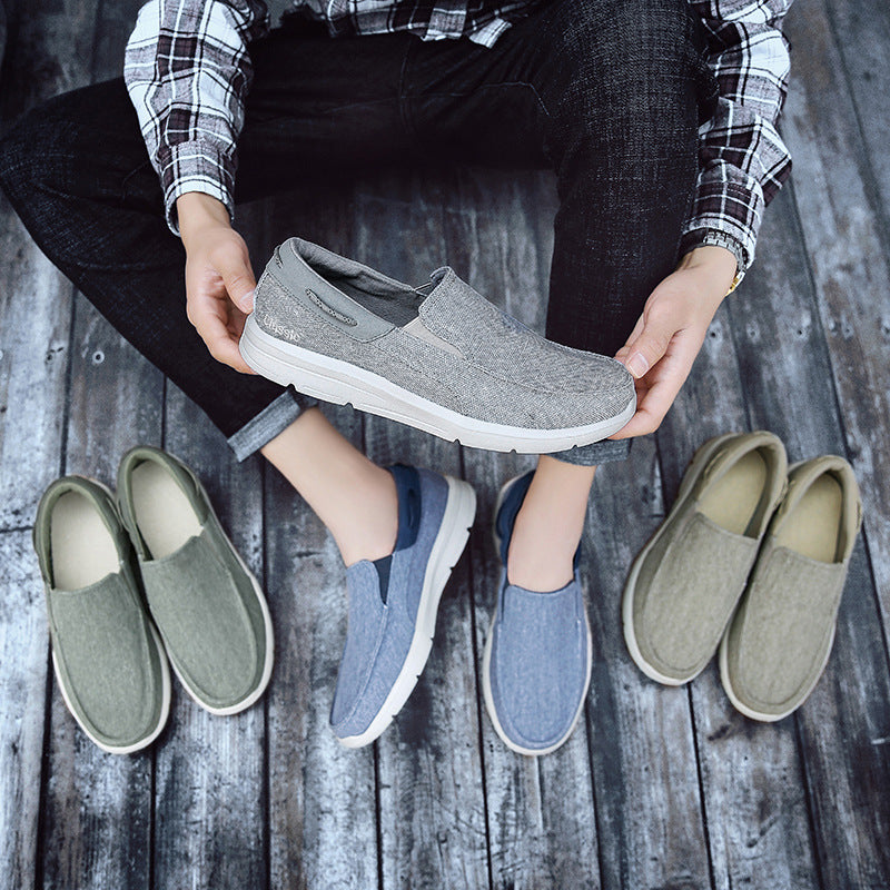 2023 Spring Summer Men's Casual Canvas Slip-On Shoes