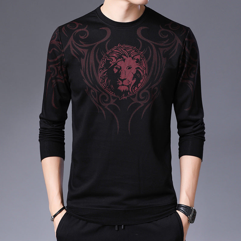 Men's Long Sleeve Printed Crew Neck T-Shirt (2020)