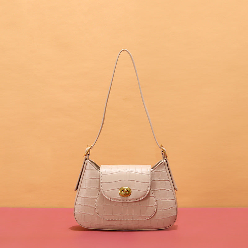 Trendy Crocodile Pattern Shoulder and Handbag 2020
