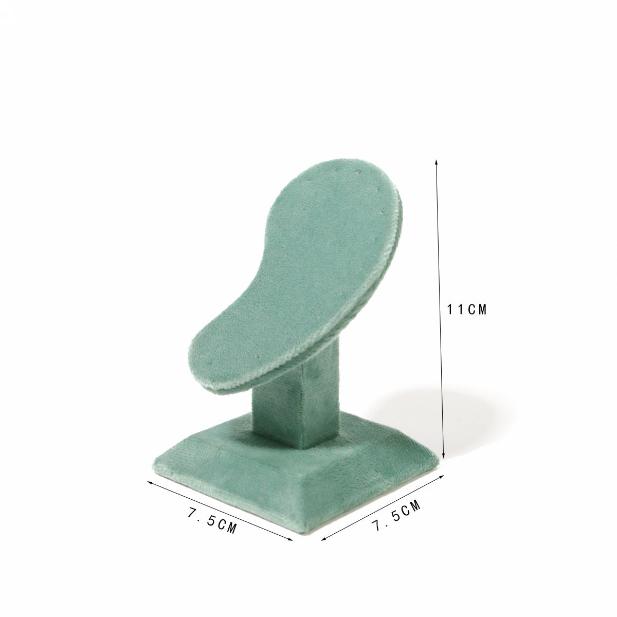 Jewelry Display Stand with Green Velvet for Earrings
