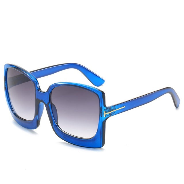 Oversized Gradient Sunglasses for Women UV400 Protection