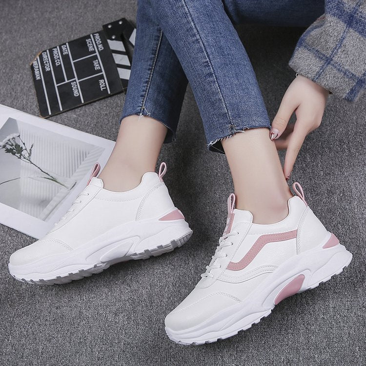 Trendy Autumn Dad Sneakers - Versatile Thick Sole Shoes
