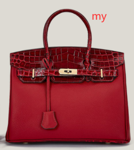 Crocodile Pattern Handheld and Shoulder Bag