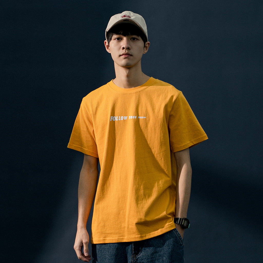 Men's Summer Cotton Crew Neck Printed T-Shirt