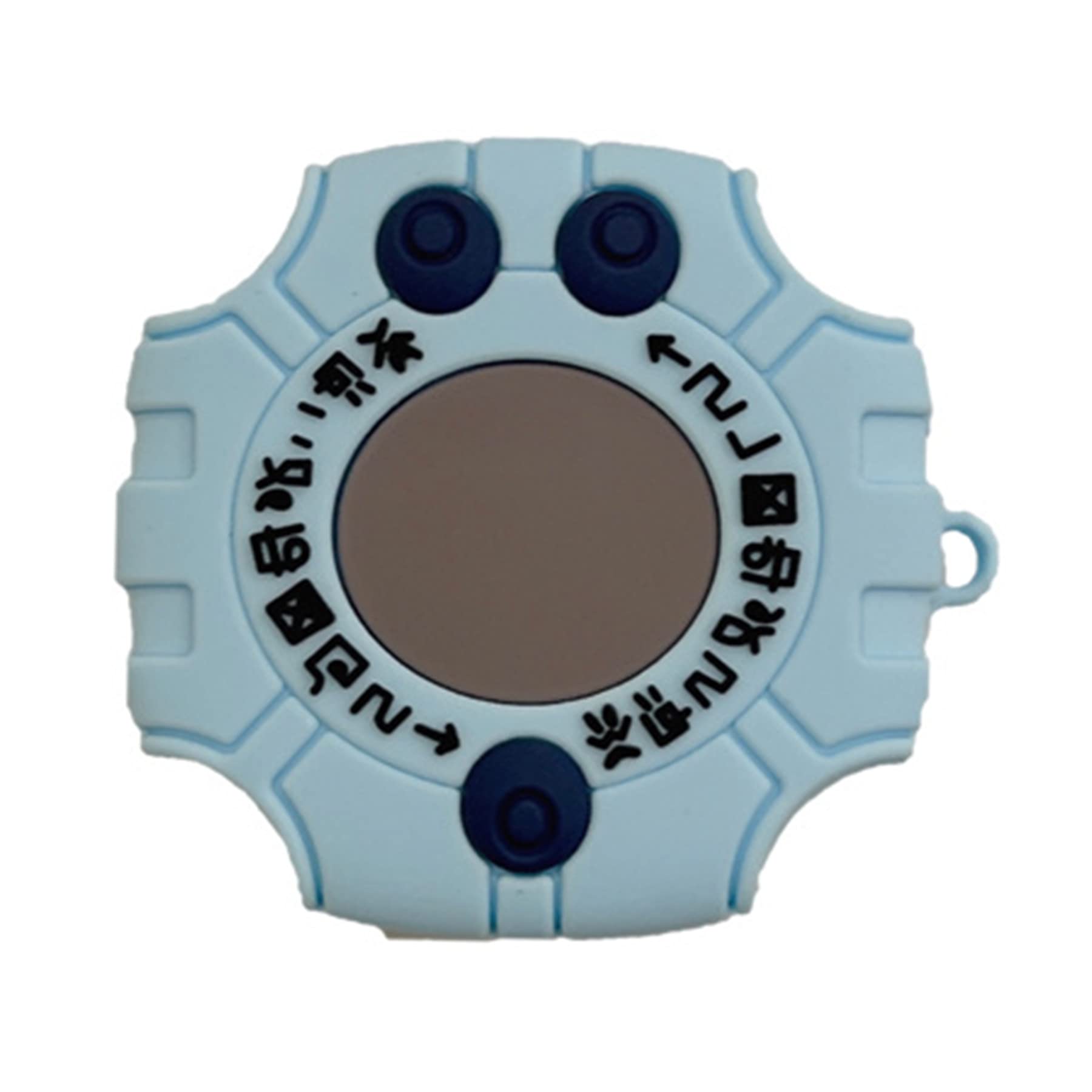 Compatible with Samsung Galaxy Buds FE(2023)/Buds2 pro(2022)/Buds Live(2020)/Buds pro(2021)/Buds 2 (2021) Charging BoxCute Cartoon Digimon Monster Digivice Silicone Earphone case with Hook