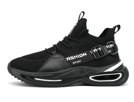 Men's High-Top Black Casual Sports Shoes for Fall 2020