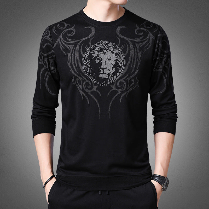 Men's Long Sleeve Printed Crew Neck T-Shirt (2020)