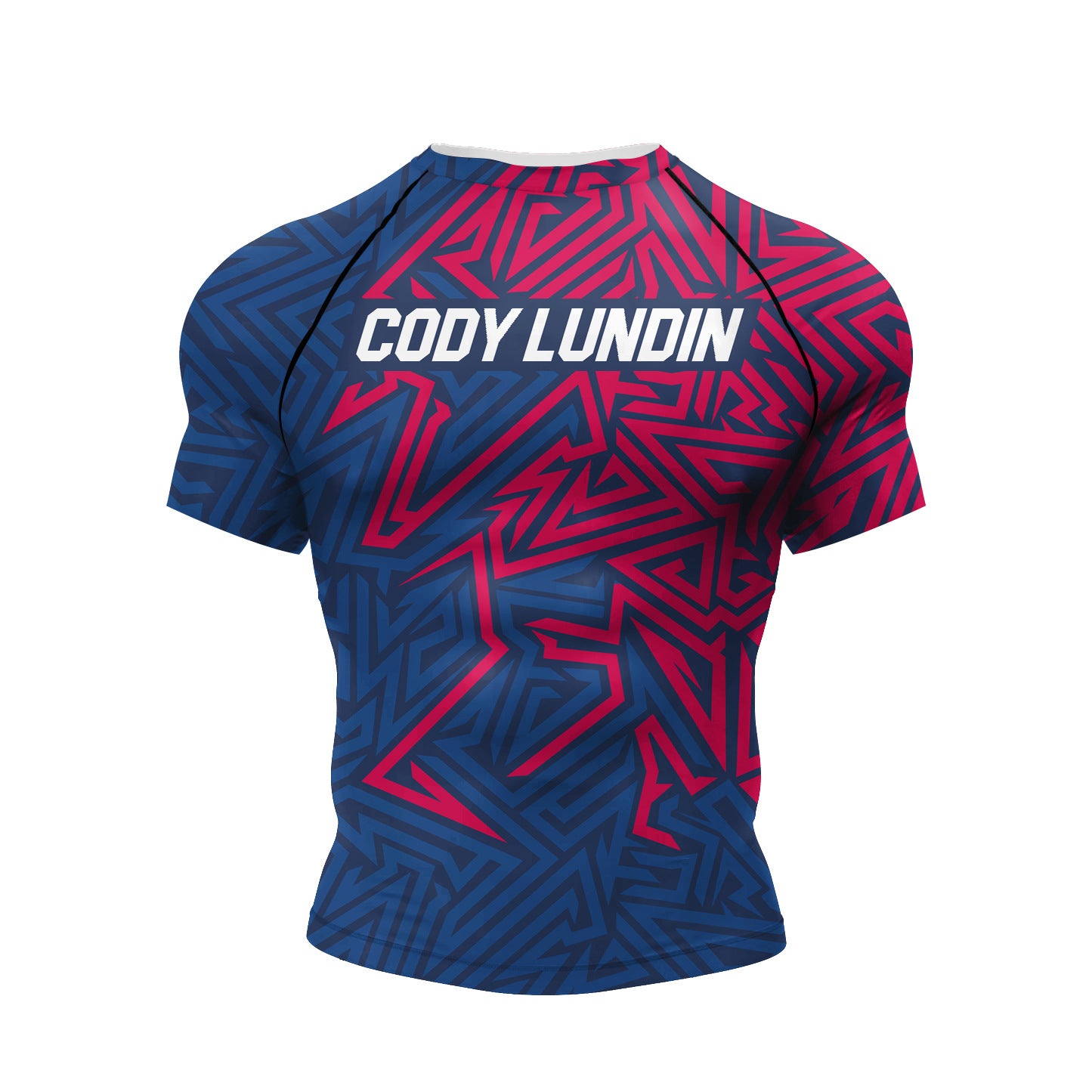 Men's 3D Digital Print Short Sleeve Athletic T-Shirt