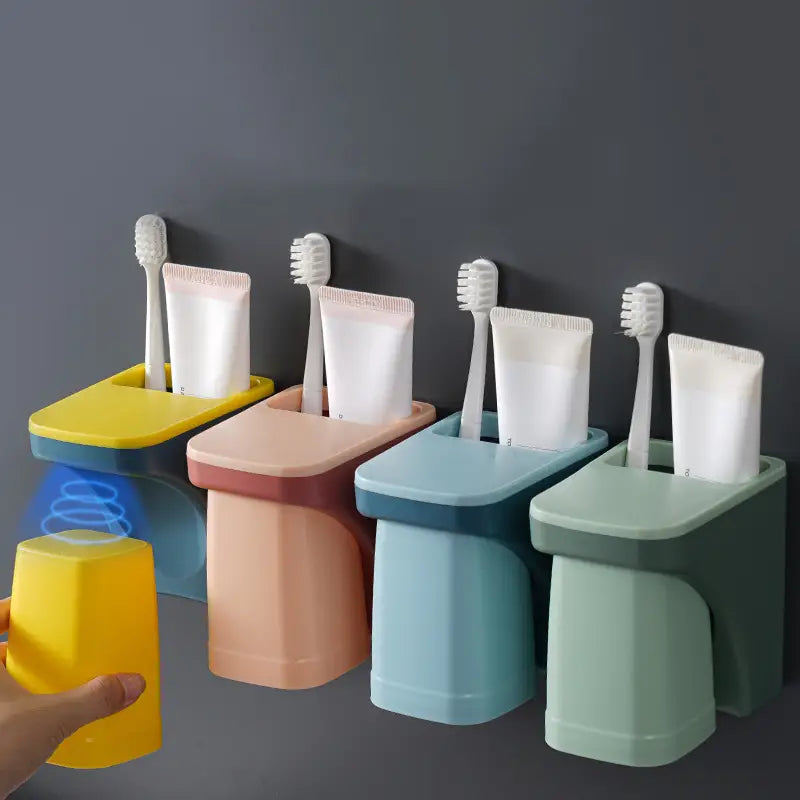 Magnetic Suction Wall-Mounted Toothbrush Holder (1pc)