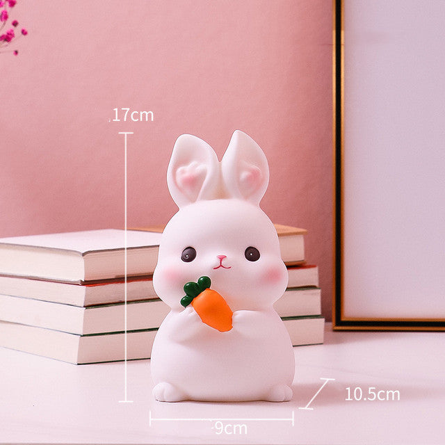 Cartoon Rabbit Piggy Bank for Kids' Room Decor