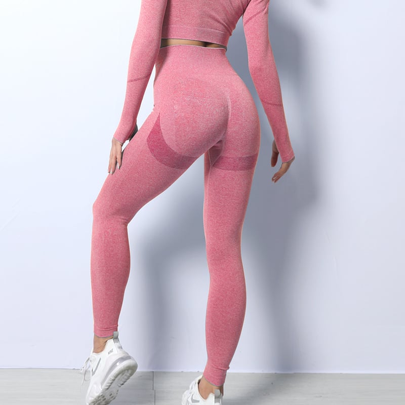 High Waist Elastic Peach Hip Yoga Pants for Women