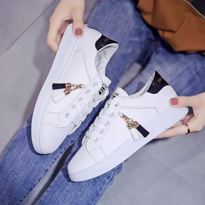 Women's Summer Breathable White Sneakers for Sports