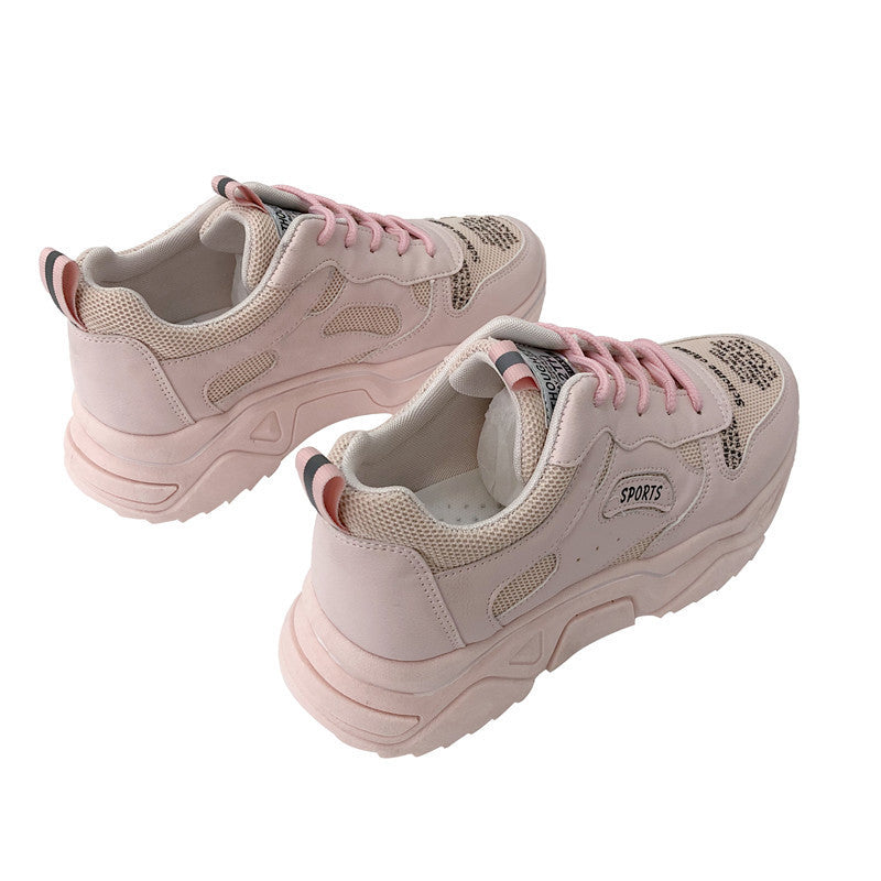 Korean Style Women's Platform Casual Dad Sneakers