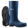 HISEA Mens Rain Boots with Steel Shank Waterproof Rubber Protective Footwear Seamless PVC Rainboots Outdoor Work Boots Durable Garden Fishing Tall Kneed Boot for Agriculture and Industrial