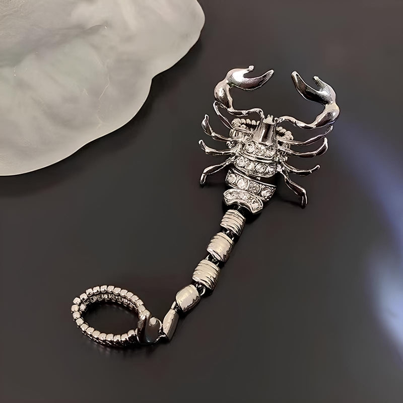 Exaggerated Hip-hop Punk Metal Scorpion Ring for Women