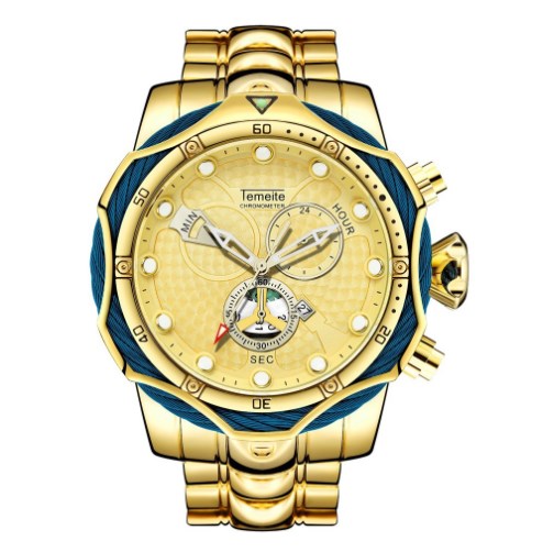 Men's Quartz Watch with Steel Band