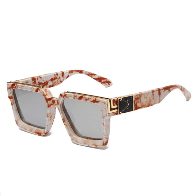 Retro Oversized Square Sunglasses for Men and Women