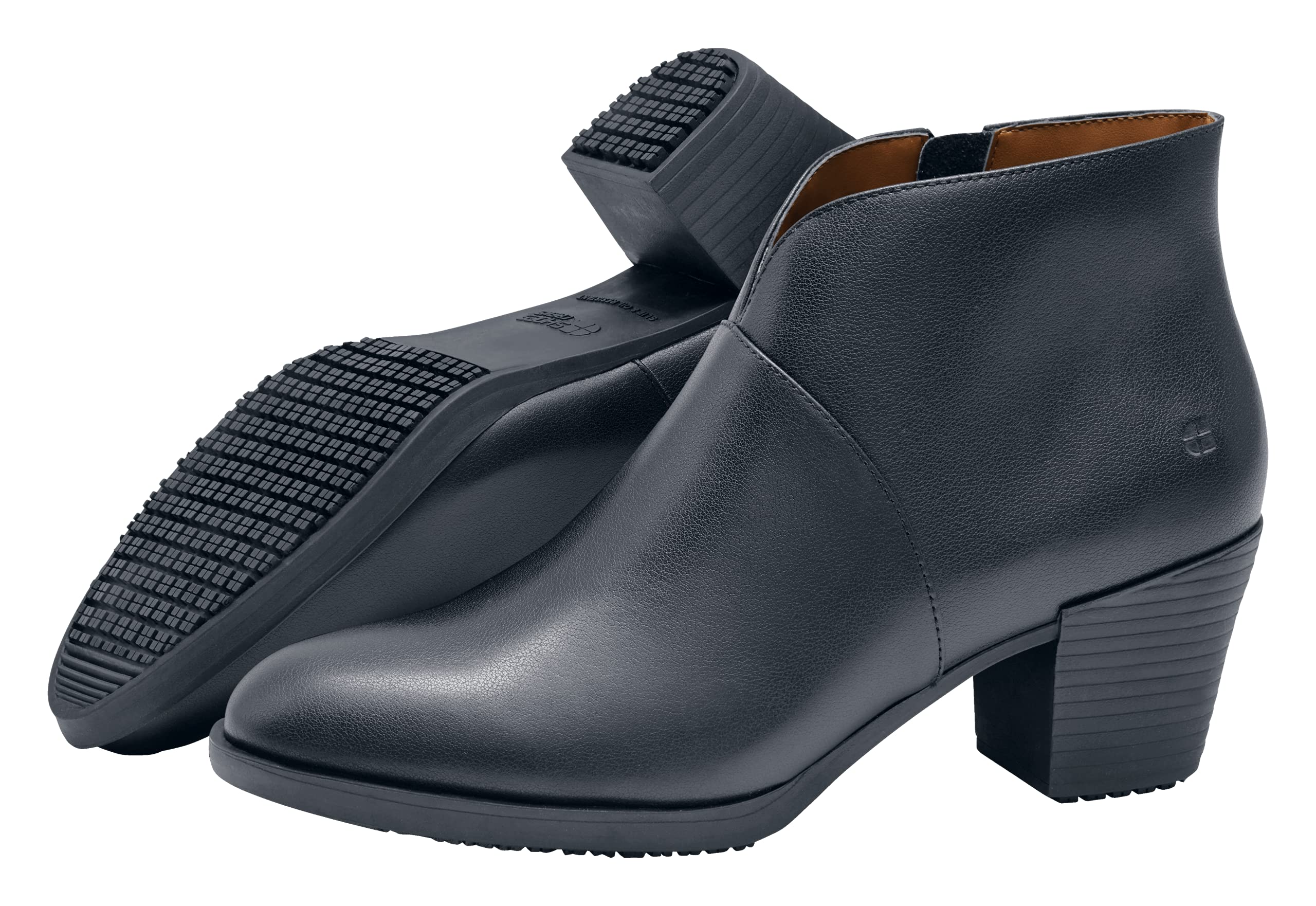 Shoes for Crews Delilah Womens Slip Resistant Work Shoes Water Resistant Leather Black Size 10