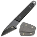 Ccanku C1295 Fixed Blade Knife Neck Knife9Cr18Mov Blade G10 Handle EDC Tool Knife with kydex Sheath for Outdoor Camping Hiking Fishing(Black)