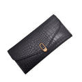 Korean Style Crocodile Pattern Long Wallet