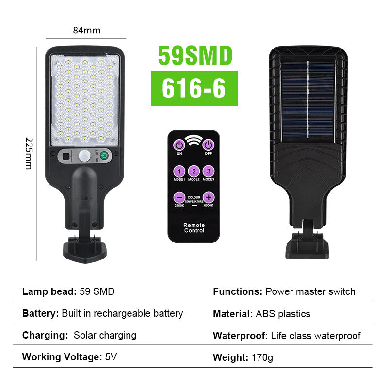 Outdoor Aluminum Solar Sensor LED Garden Wall Light
