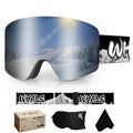 Ski Goggles Snowboard Goggles OTG Anti-fog Snow Goggles 100% UV Protection Snow Goggles Mens Women Adult and youth Ski Goggles(Gray)