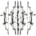 ZSHJGJR 16" Mini Compound Bow 16lbs Mini Archery Bow and Arrow Set Mini Recurve Bow Set Right/Left Handed for Target Shooting Hunting Games Archery Bow Set Gift (with 4 Arrows)