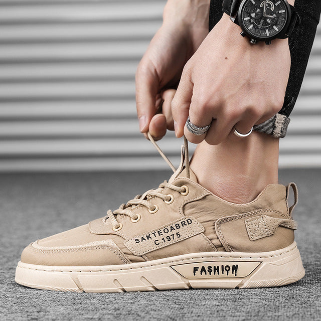 Men's Breathable Casual Lace-Up Sneakers for Outdoor Jogging