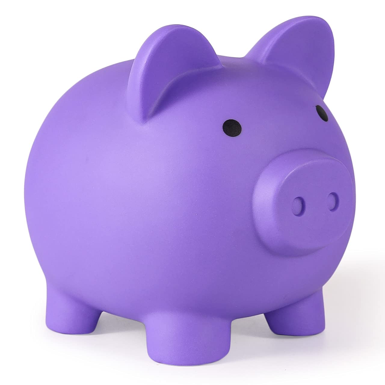 PJDRLLC Piggy Bank Unbreakable Plastic Money Bank Coin Bank for Girls and Boys Medium Size Piggy Banks Practical Gifts for Birthday Easter Christmas (Purple)